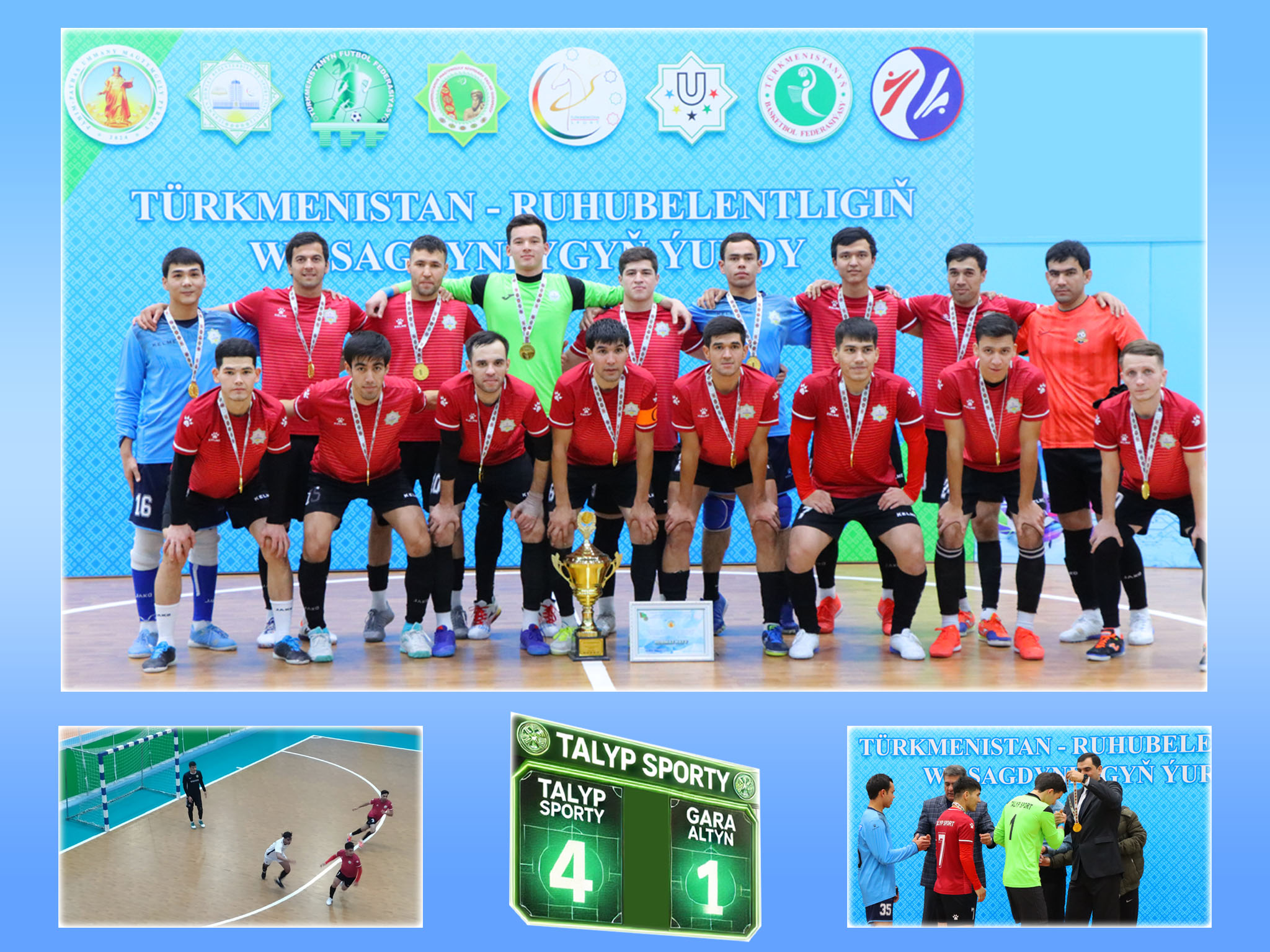 “Talyp sporty” futzal boýunça geçirilen ýaryşyň ýeňijisi boldy